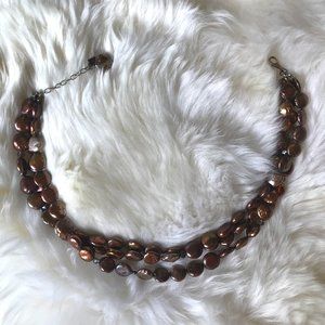 Silpada Sterling Silver Coin Pearl Necklace 17"